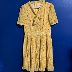 Yellow Floral Dress